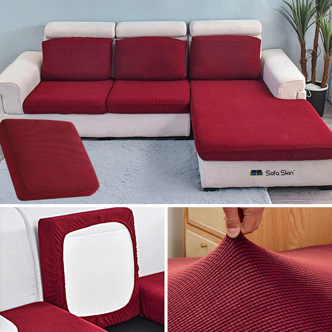 Seat Cushion Cover  Couch Covers For Individual Cushions – Sofa Skin™