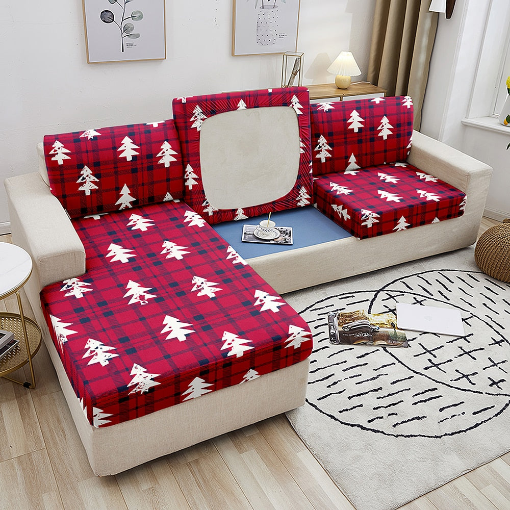 Seat Cushion Cover With Christmas Patterns - Merged #2