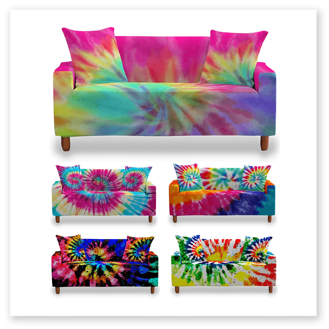 "The Tie-Dye Obsession" | Couch Covers With Tie-Dye Patterns - Sofa Skin™